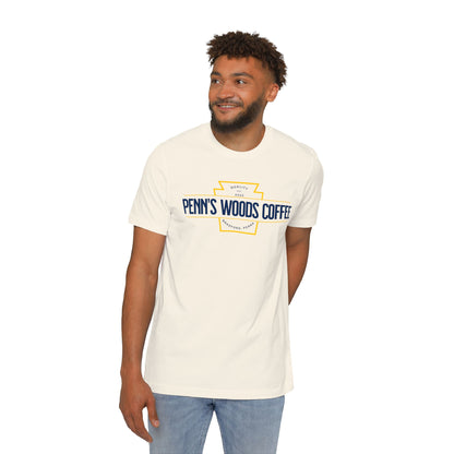 Penn's Woods Coffee Jersey T-Shirt - Made and printed in the U.S.A.
