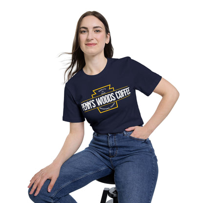 Penn's Woods Coffee Jersey T-Shirt - Made and printed in the U.S.A.